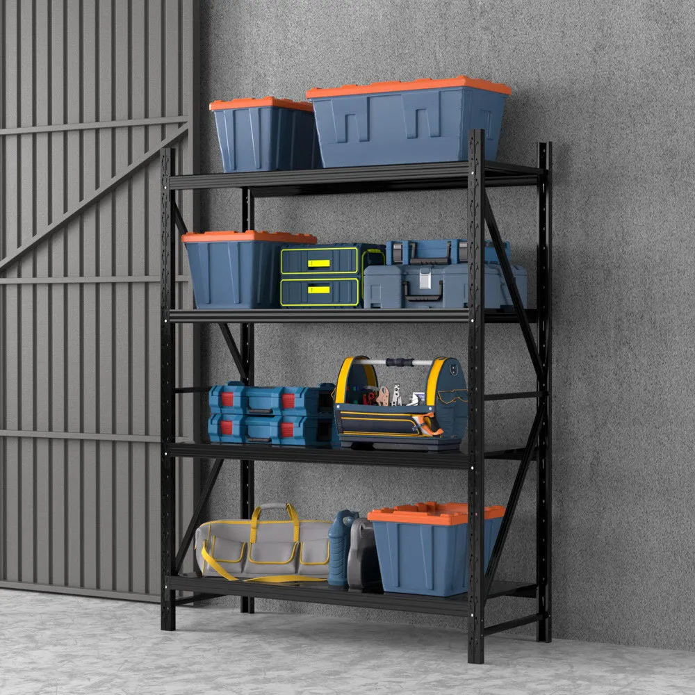 2m x 1.5m Garage Shelving | Warehouse Rack | Black