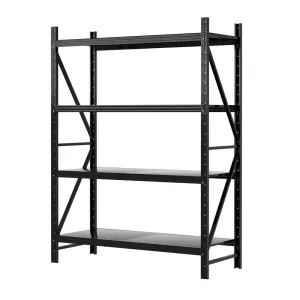 2m x 1.5m Garage Shelving | Warehouse Rack | Black