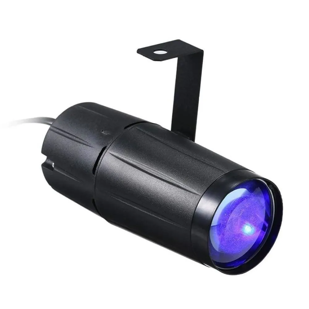 5w Led Beam Spotlight Pinspot Light Mirror Balls Dj Disco Party Christmas