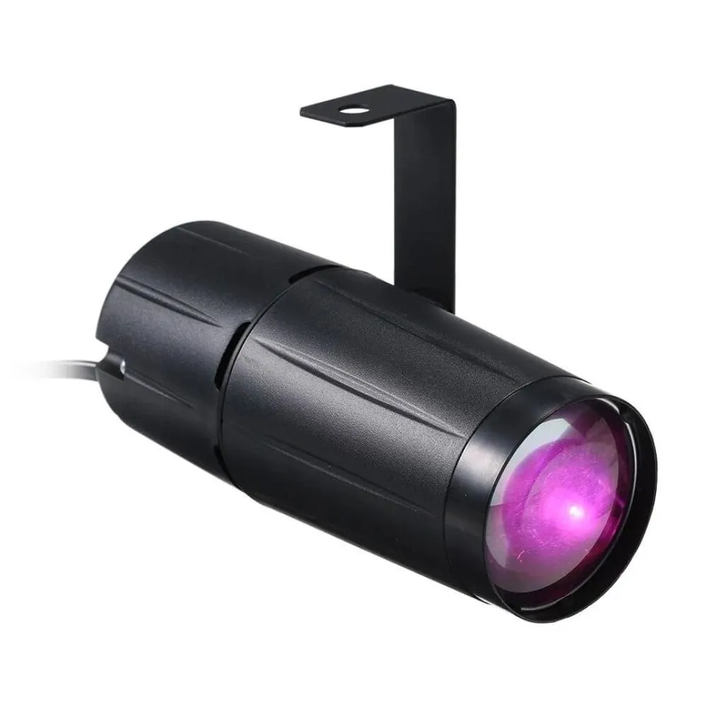 5w Led Beam Spotlight Pinspot Light Mirror Balls Dj Disco Party Christmas