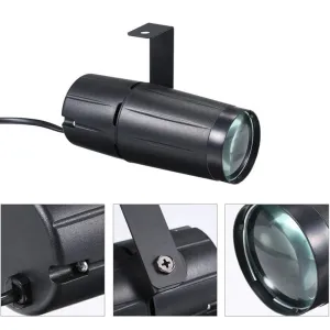 5w Led Beam Spotlight Pinspot Light Mirror Balls Dj Disco Party Christmas