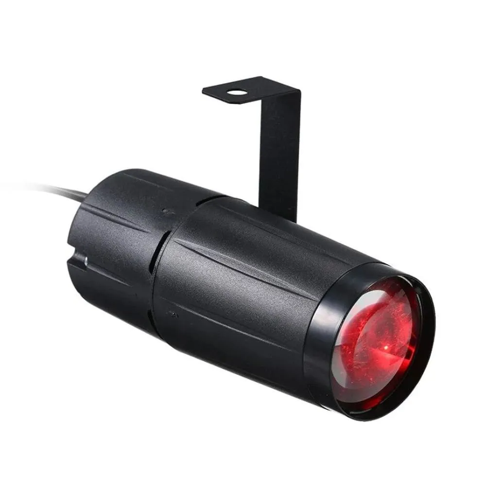 5w Led Beam Spotlight Pinspot Light Mirror Balls Dj Disco Party Christmas