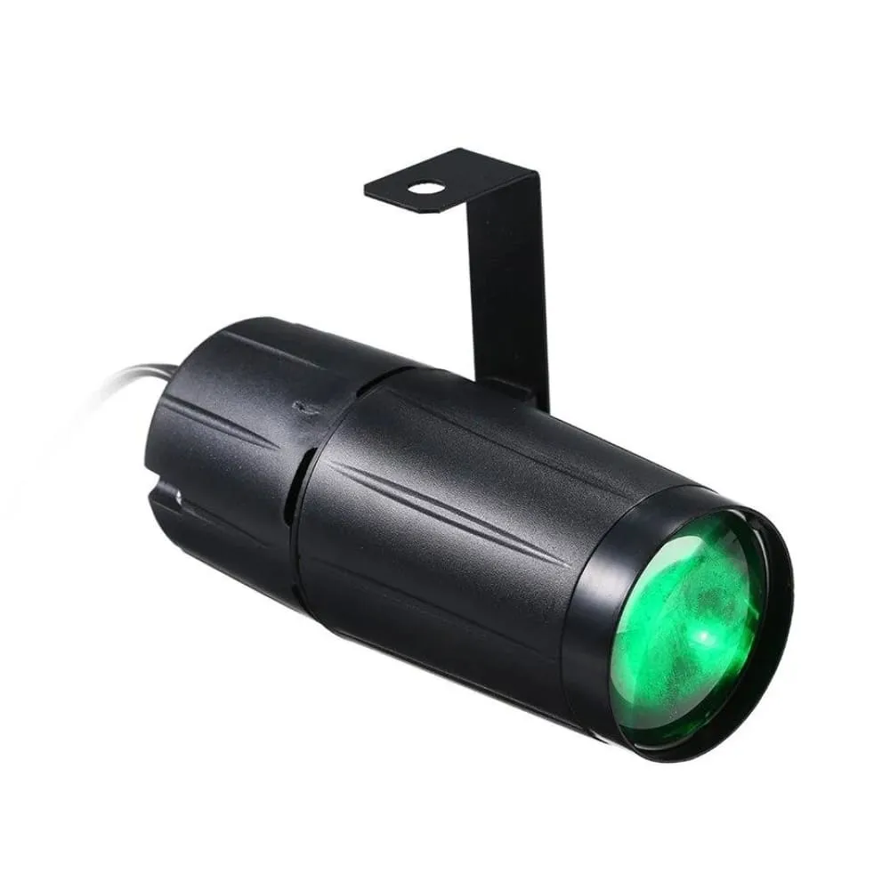 5w Led Beam Spotlight Pinspot Light Mirror Balls Dj Disco Party Christmas