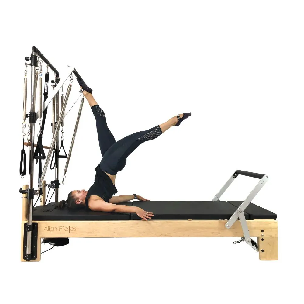 Align Pilates M8 Pro Maple Wood Reformer with Tower