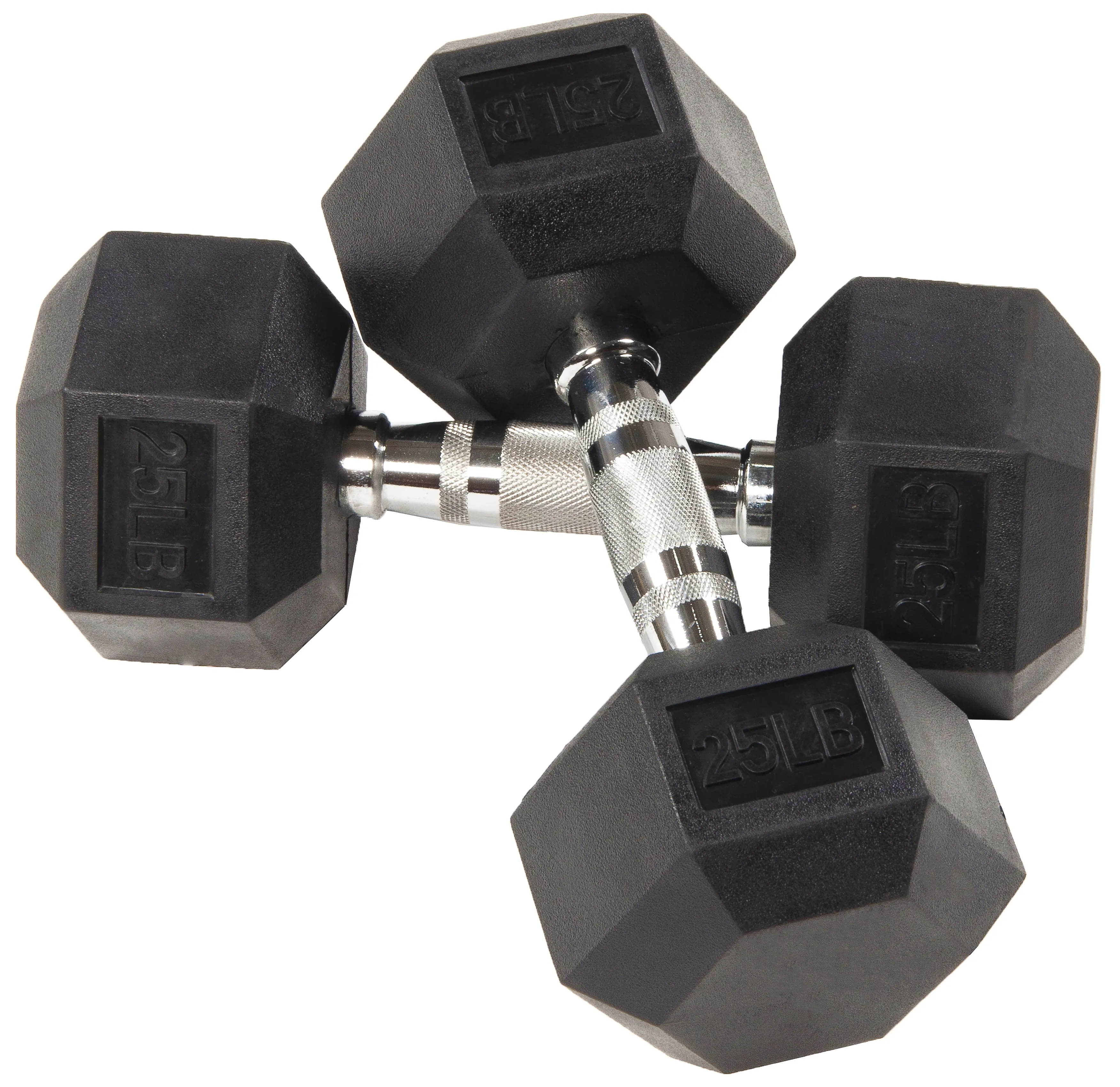 BalanceFrom 150LB Rubber Coated Hex Dumbbell Weight Set with A-Frame Rack, 5-25 lbs Pairs