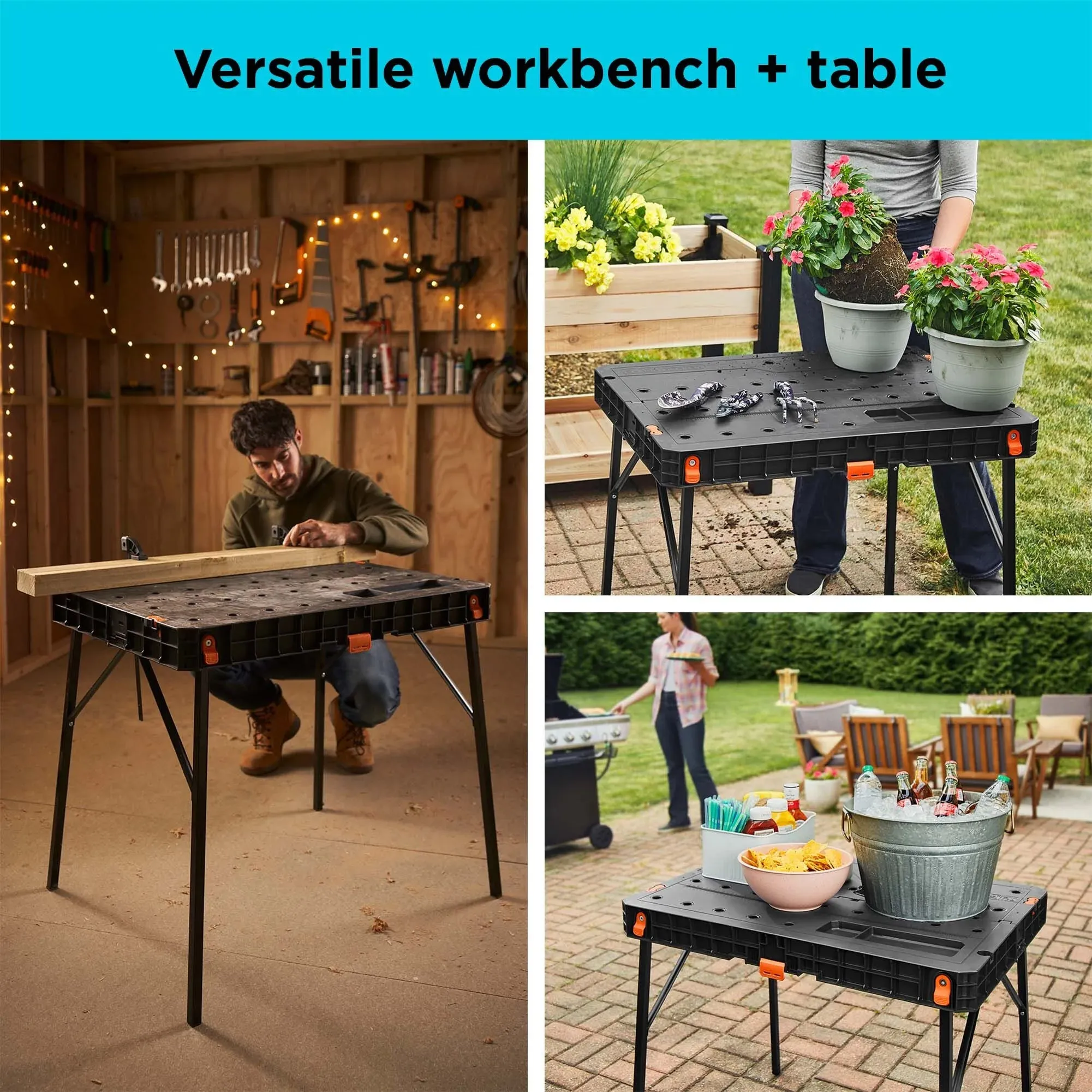 BLACK DECKER Foldable Workbench, (BDST11552)