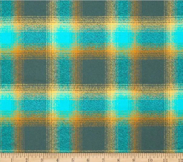 Custom Elastic Fitted & Protective Cushion Cover - Buffalo Plaid Flannel RV