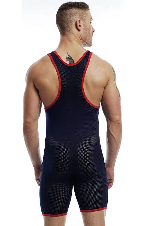 Go Softwear Action Mesh Deep Neck Wrestler