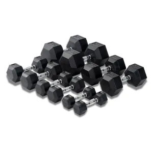 Hexagon Rubber Dumbbell (Competition Used KG/LB)