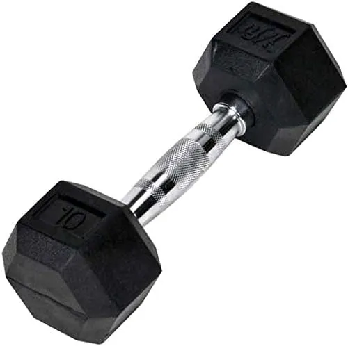 Hexagon Rubber Dumbbell (Competition Used KG/LB)