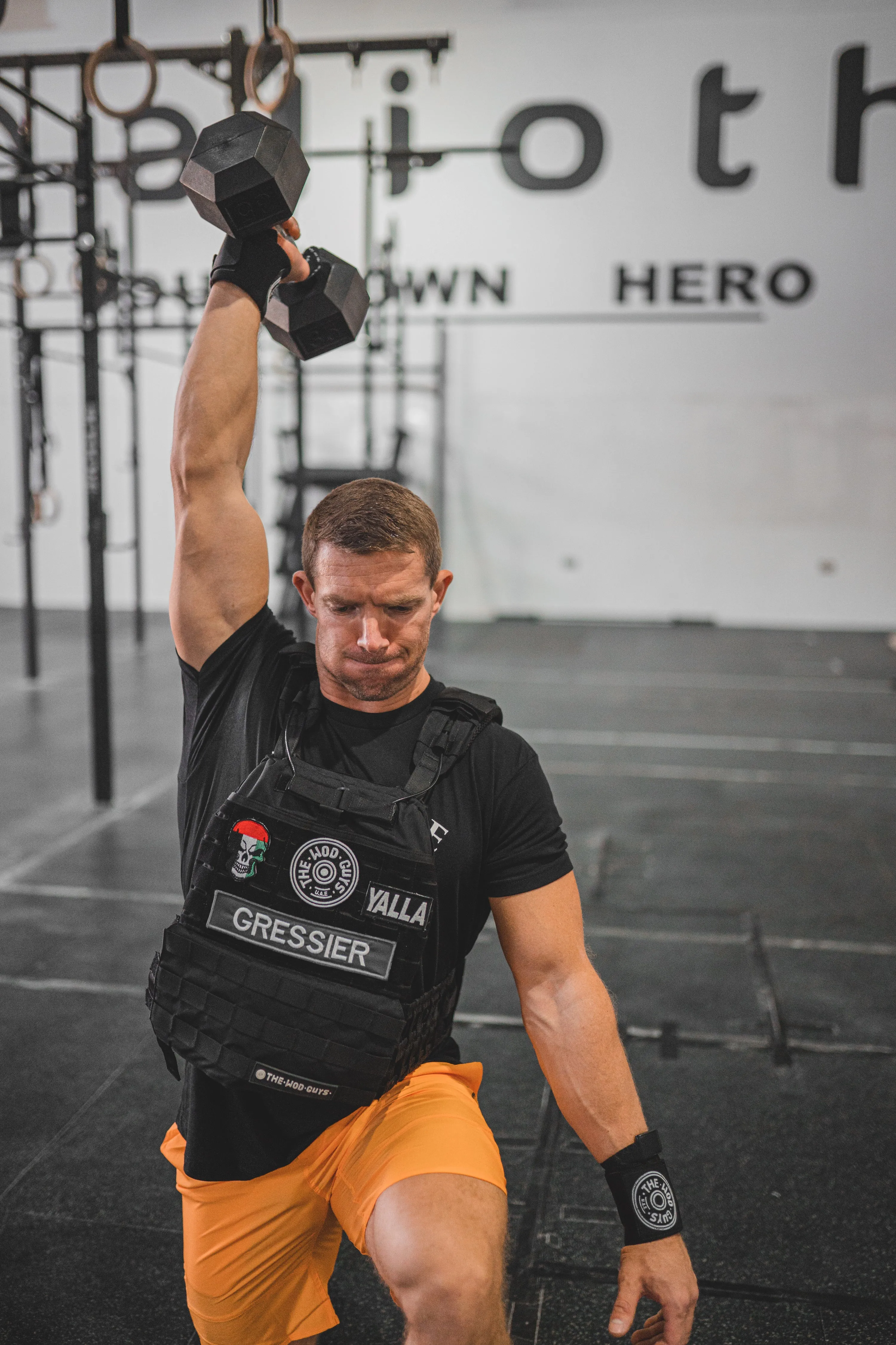 Hexagon Rubber Dumbbell (Lbs)