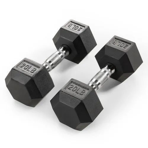Rubber Hex Dumbbells - Sets