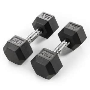 Rubber Hex Dumbbells - Sets
