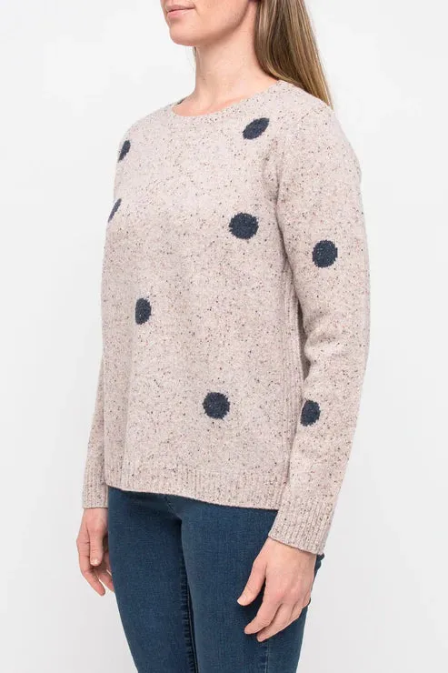 Spot Fleck Pullover - Oat Combo