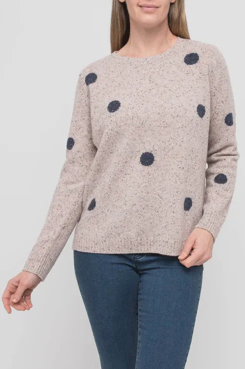 Spot Fleck Pullover - Oat Combo