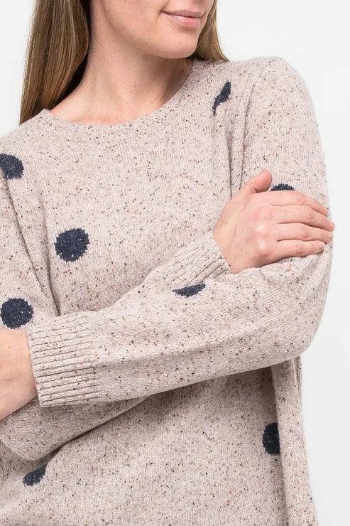 Spot Fleck Pullover - Oat Combo