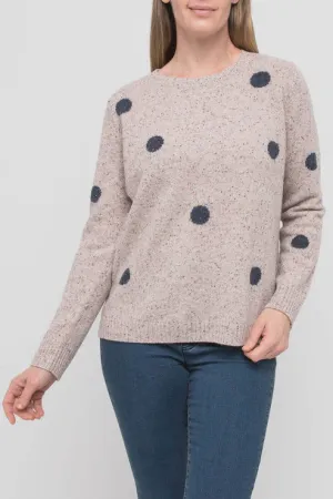 Spot Fleck Pullover - Oat Combo