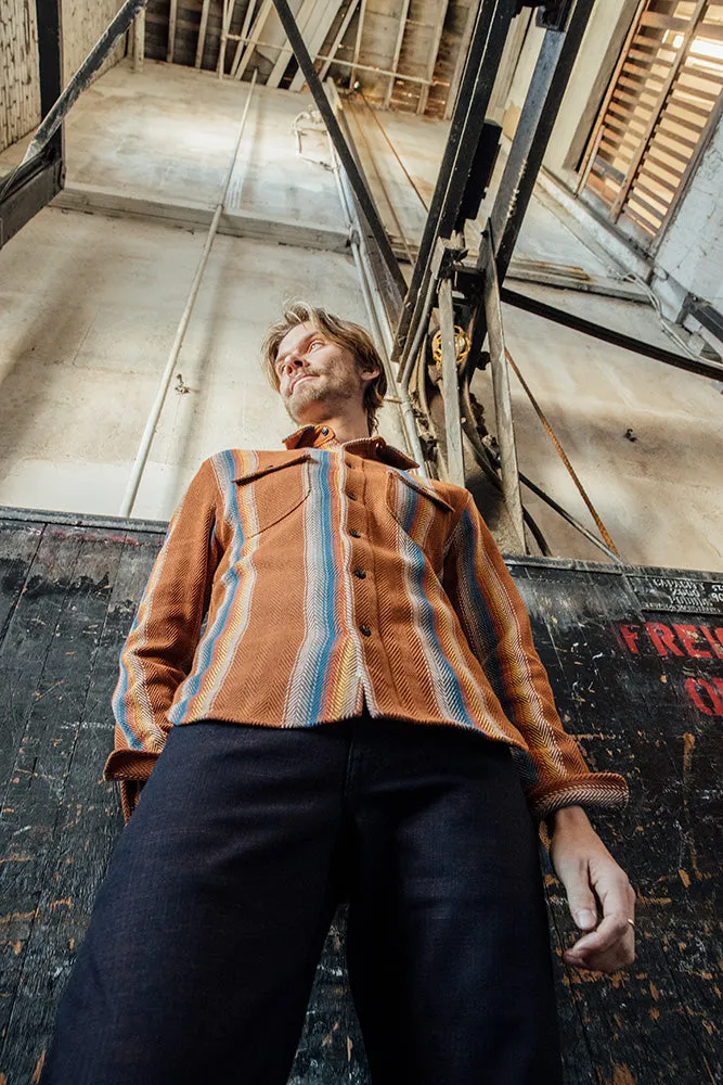The Brace Loose Weave Stripe - Baja Brown