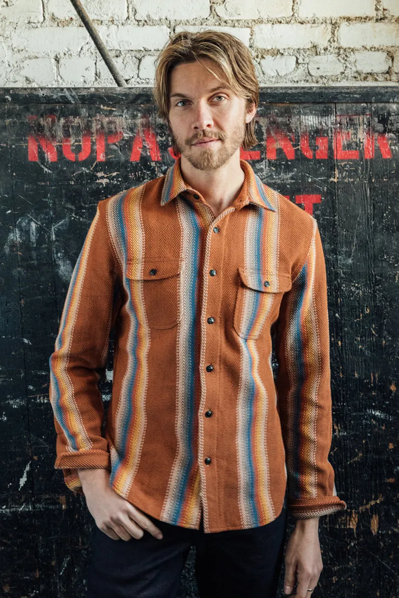 The Brace Loose Weave Stripe - Baja Brown