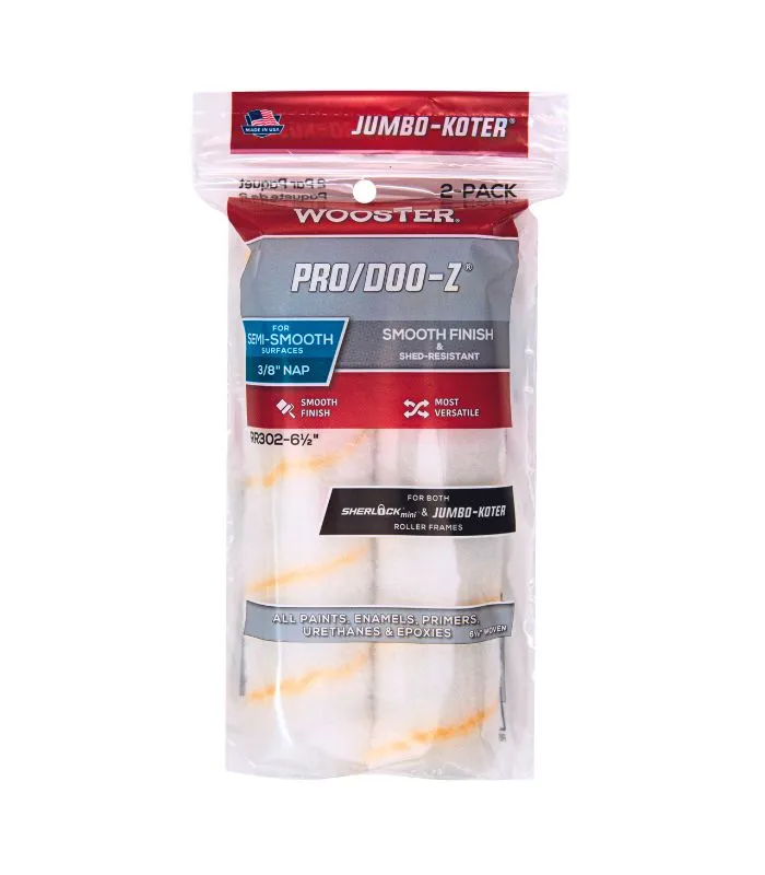 Wooster Jumbo Koter Pro Doo-Z Mini Roller Sleeve - Twin Pack