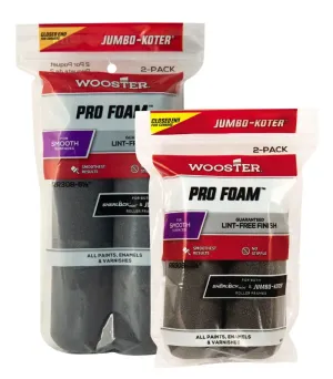 Wooster Jumbo Koter Pro Foam Mini Roller Sleeve - Twin Pack